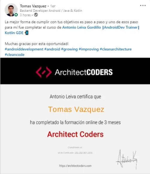 Testimonio de Tomás